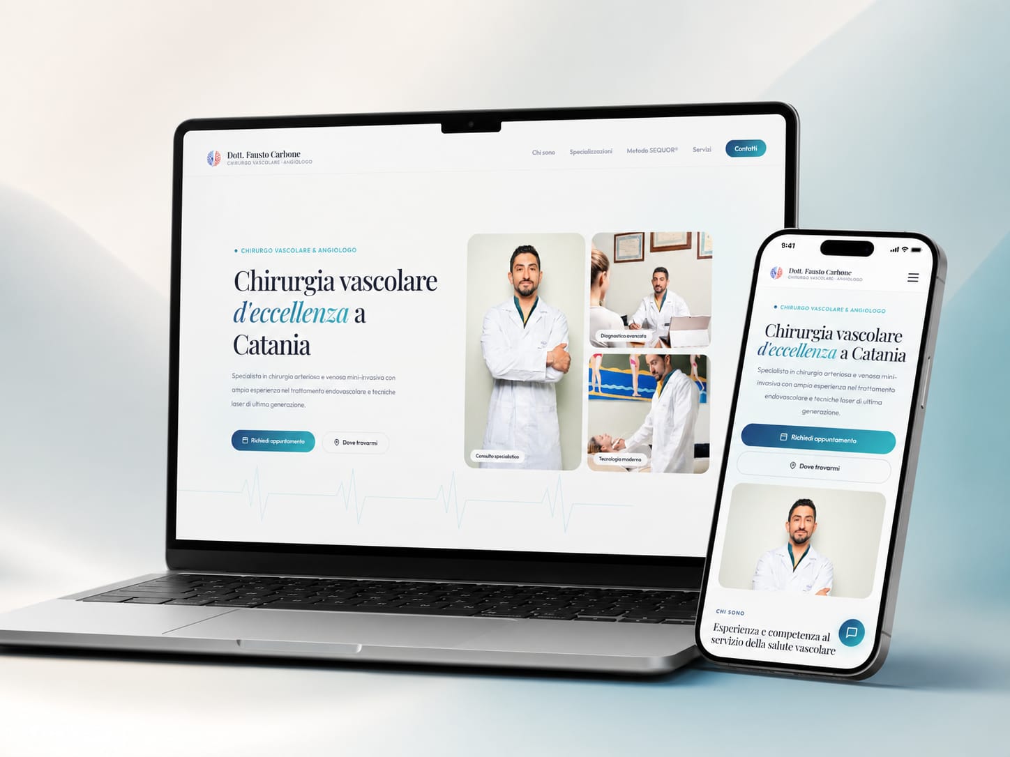Anteprima di un sito per professionista realizzato da Showww
